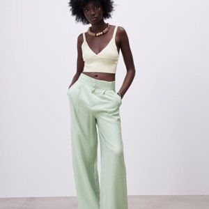 NWT ZARA WIDE LEG PANTS Medium